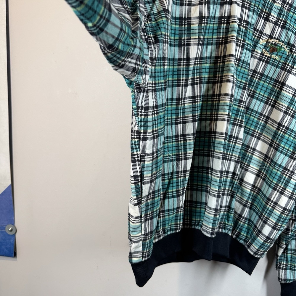 Winner Mate Golf Collection Monterey Peninsula CC Pebble Beach Pullover Plaid M - Picture 7 of 16